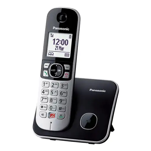 Panasonic KX-TG6851 Teléfono DECT Identificador de llamadas Negro, Gris