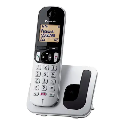 Panasonic KX-TGC250 Teléfono DECT Identificador de llamadas Negro, Gris