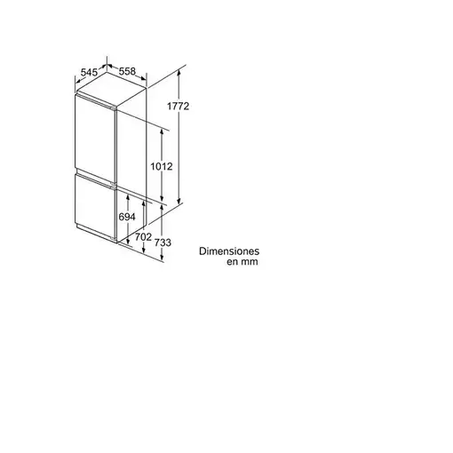 Frigoríficos сombis Integrado 266 L Blanco 67321 KI86SAFE0 SIEMENS