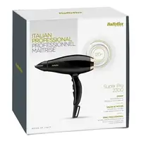 BaByliss Super Pro 2300 secador 2300 W Negro, Oro