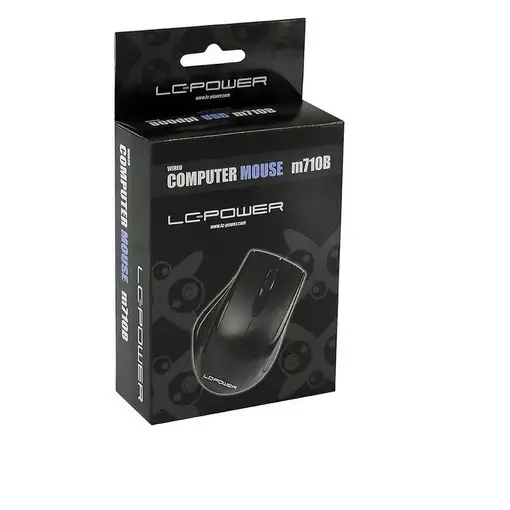 LC-Power LC-M710B ratón Oficina mano derecha USB tipo A Óptico 800 DPI