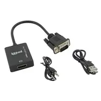 iggual Adaptador VGA a HDMI + audio + microUSB