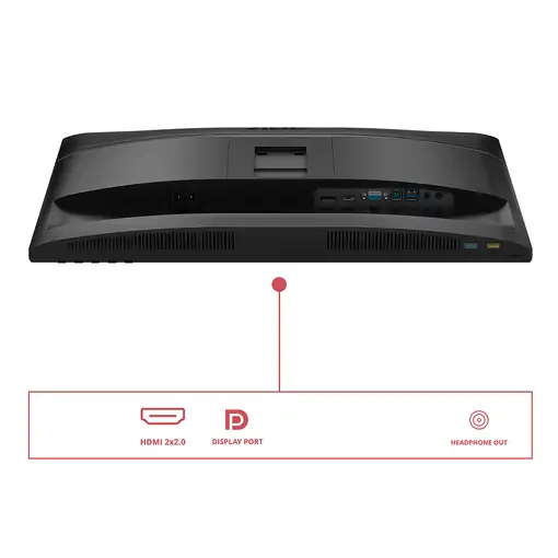 AOC U34E2M pantalla para PC 86,4 cm (34") 3440 x 1440 Pixeles Wide Quad HD Negro