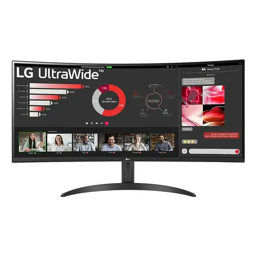 LG 34WR50QK-B pantalla para PC 86,4 cm (34") 3440 x 1440 Pixeles Wide Quad HD Neg