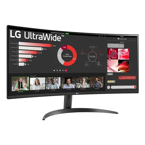 LG 34WR50QK-B pantalla para PC 86,4 cm (34") 3440 x 1440 Pixeles Wide Quad HD Neg