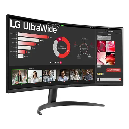 LG 34WR50QK-B pantalla para PC 86,4 cm (34") 3440 x 1440 Pixeles Wide Quad HD Neg