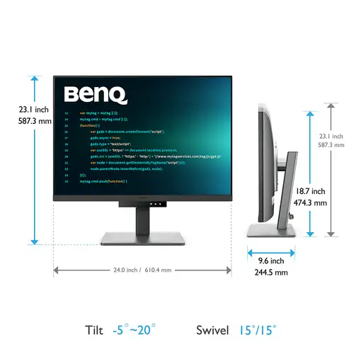 BenQ RD280U pantalla para PC 71,6 cm (28.2") 3840 x 2560 Pixeles 4K Ultra HD Negr