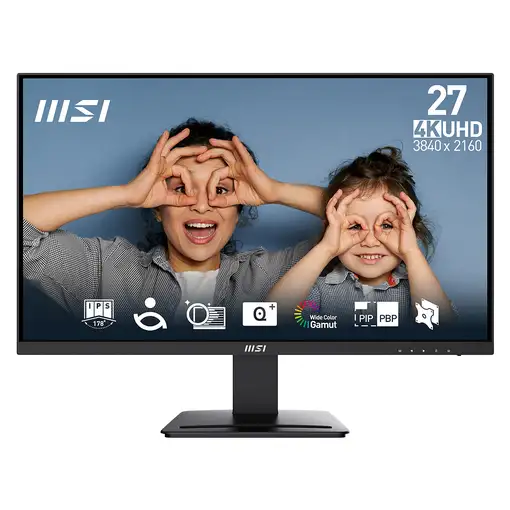 MSI Pro MP273U pantalla para PC 68,6 cm (27") 3840 x 2160 Pixeles 4K Ultra HD Neg