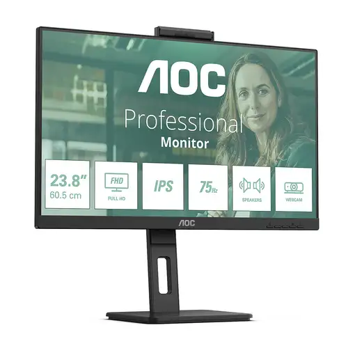 AOC 24P3QW pantalla para PC 60,5 cm (23.8") 1920 x 1080 Pixeles Full HD Negro