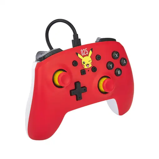 PowerA NSGP0200-01 mando y volante Rojo USB Gamepad Analógico Nintendo Switch, Ni