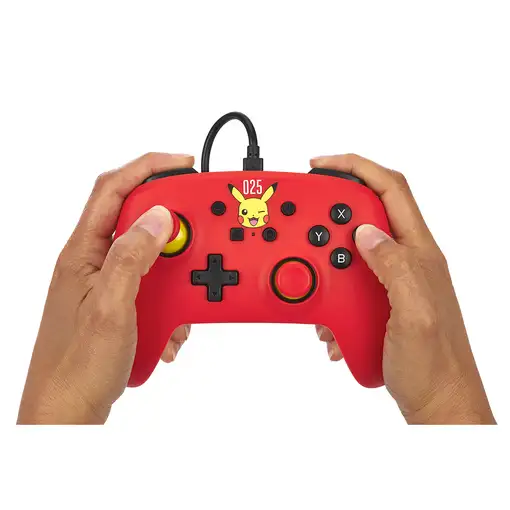 PowerA NSGP0200-01 mando y volante Rojo USB Gamepad Analógico Nintendo Switch, Ni