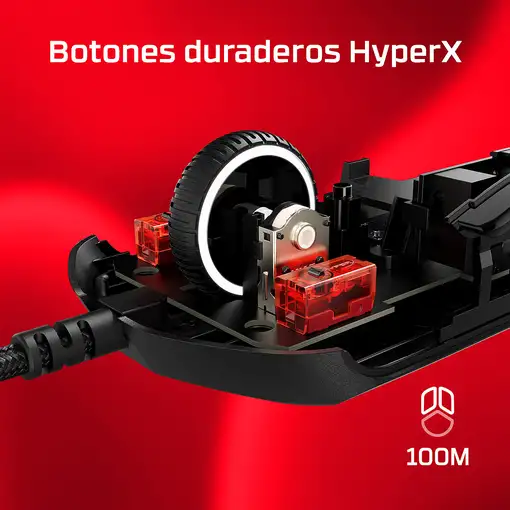 HyperX Pulsefire Haste 2: ratón gaming (negro)
