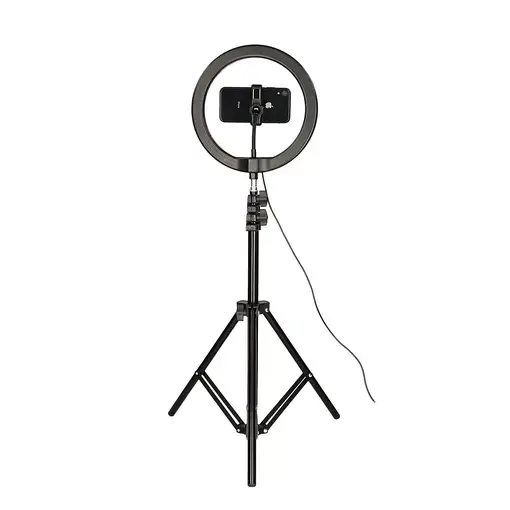 Ksix KIT STUDIO LIVE MAX ARO DE LUZ CON TRÍPODE SUELO 1,60 M PARA SMARTPHONE