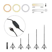 Ksix KIT STUDIO LIVE MAX ARO DE LUZ CON TRÍPODE SUELO 1,60 M PARA SMARTPHONE