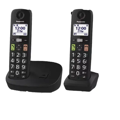 Panasonic KX-TGU112 Teléfono DECT Identificador de llamadas Negro