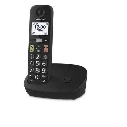 Panasonic KX-TGU112 Teléfono DECT Identificador de llamadas Negro
