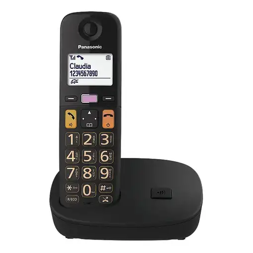 Panasonic KX-TGU112 Teléfono DECT Identificador de llamadas Negro
