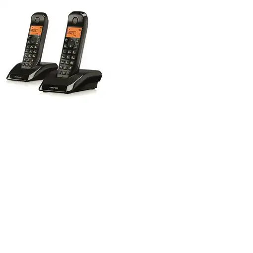 Motorola S12 Duo Teléfono DECT Identificador de llamadas Negro