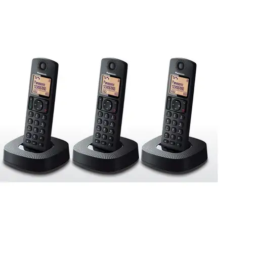 Panasonic KX-TGC313SPB teléfono Teléfono DECT Identificador de llamadas Negro