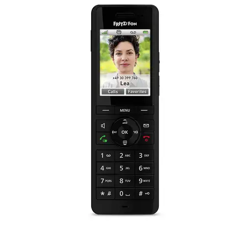 Fon FRITZ! X6 INT Teléfono DECT Identificador de llamadas Negro