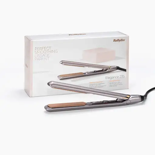 BaByliss Elegance 235 Plancha de pelo Caliente Gris 3 m