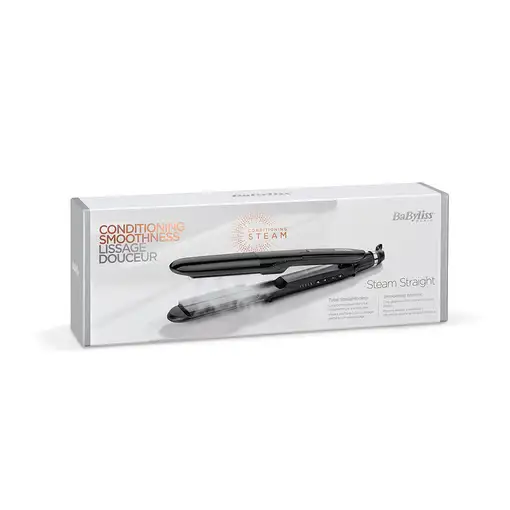 BaByliss ST492E Utensilio de peinado Plancha de pelo Vapor Negro 2,5 m