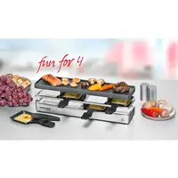 Rommelsbacher RC 800 parrilla de interior 4 personas(s) 795 W Negro, Plata