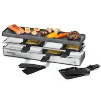 Rommelsbacher RC 800 parrilla de interior 4 personas(s) 795 W Negro, Plata