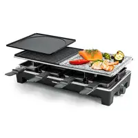Rommelsbacher RCS 1350 parrilla de interior 8 personas(s) 1350 W Negro, Acero inox