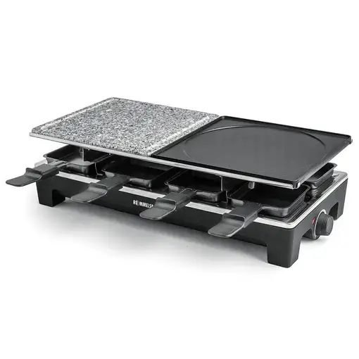 Rommelsbacher RCS 1350 parrilla de interior 8 personas(s) 1350 W Negro, Acero inox