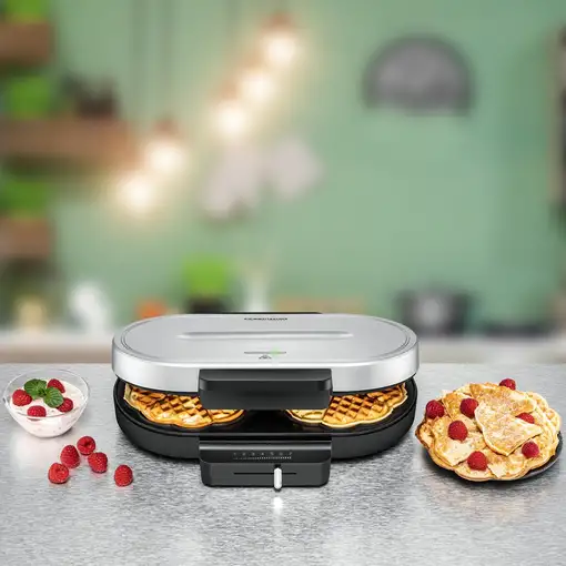 Rommelsbacher WA 1250 gofrera 2 barquillo(s) 1250 W Plata