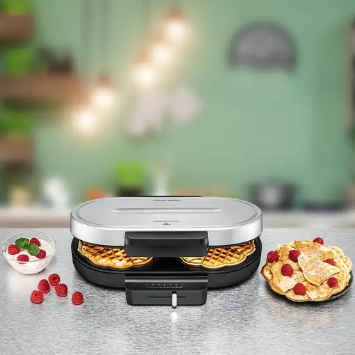 Rommelsbacher WA 1250 gofrera 2 barquillo(s) 1250 W Plata