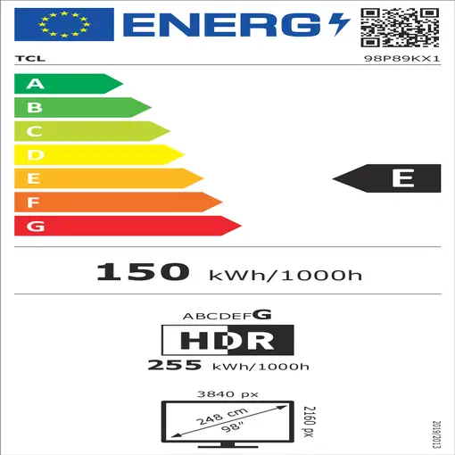 Televisor QLED 98" 4K Ultra HD Metálico Smart 98P89K TCL