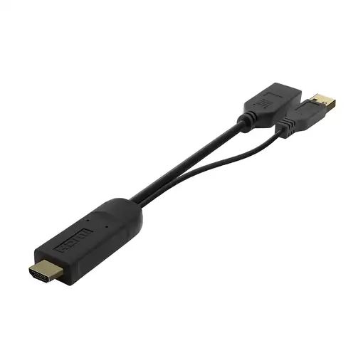 AISENS Conversor Activo HDMI 2.0 + USB Alim. a DISPLAYPORT V1.2, HDMI/M-USB/M-DP/H
