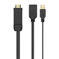 AISENS Conversor Activo HDMI 2.0 + USB Alim. a DISPLAYPORT V1.2, HDMI/M-USB/M-DP/H