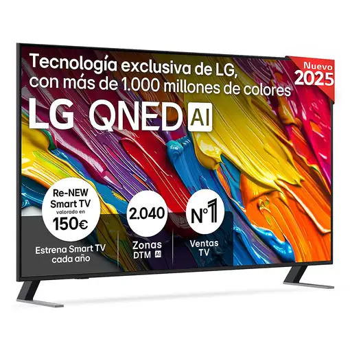 Televisor QNED 65" 4K Ultra HD Negro Smart 65QNED84A6C.AEU LG