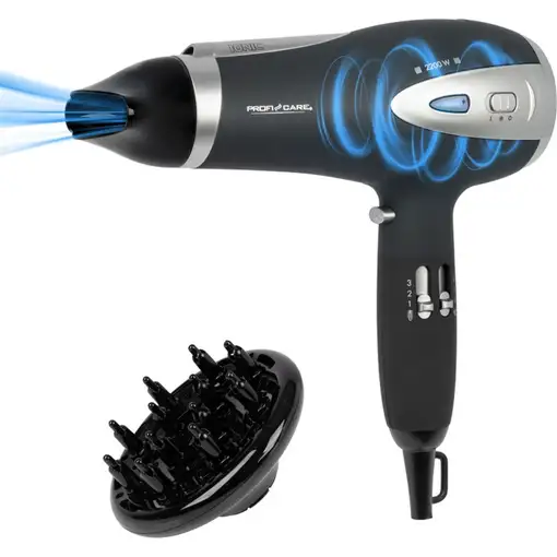 Secador de pelo ProfiCare PC-HTD 3113  2200 W Negro PROFICARE