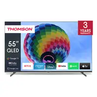 Televisor QLED 55" 4K Ultra HD Gris Smart 55QG4S14 THOMSON Televisor QLED 55" 4K Ultra HD Gris Smart 55QG4S14 THOMSON