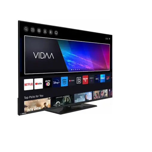 Televisor QLED 43" 4K Ultra HD Negro Smart 43QV3463DG TOSHIBA