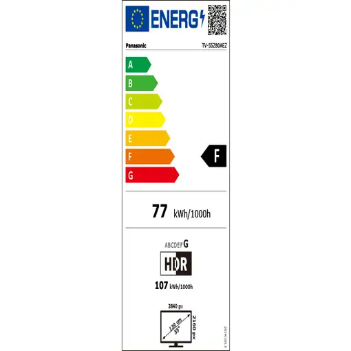 Televisor OLED 55'' 4K Ultra HD Negro Smart TV-55Z80AEZ PANASONIC