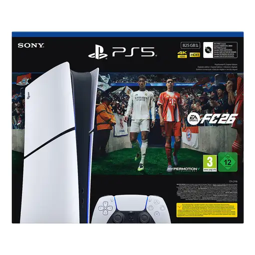 Consola SONY PlayStation 5 Digital + EA Sports FC 26 Bundle 825GB Negro