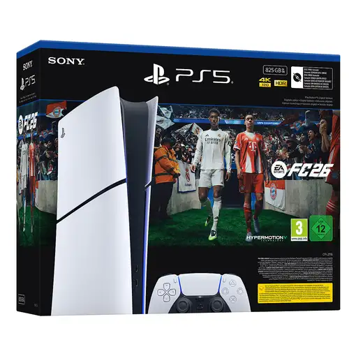 Consola SONY PlayStation 5 Digital + EA Sports FC 26 Bundle 825GB Negro
