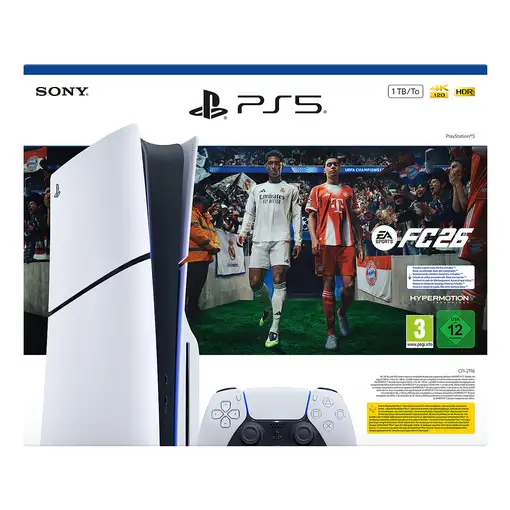 Consola SONY PlayStation 5 + EA Sports FC 26 Bundle 1000GB Negro