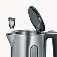 Severin 3418000 tetera eléctrica 1,7 L 3000 W Negro, Acero inoxidable