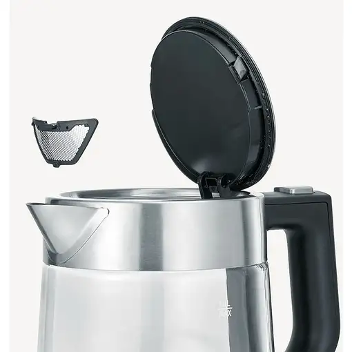 Severin WK 3468 tetera eléctrica 1 L 2200 W Negro, Acero inoxidable, Transparente