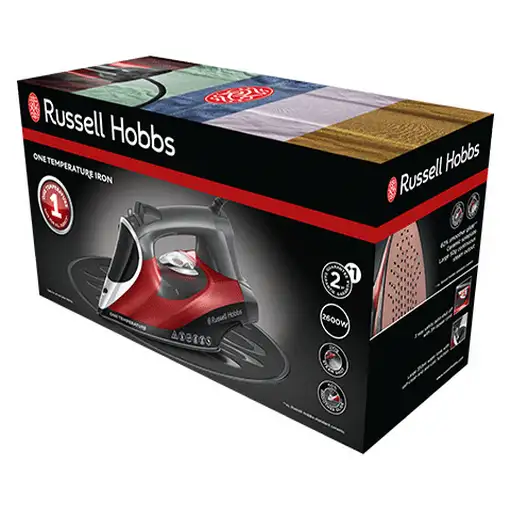 Russell Hobbs 25090-56 plancha Plancha vapor-seco Suela de cerámica 2600 W Negro,