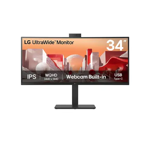 LG 34BA85QE-B pantalla para PC 86,4 cm (34\) 3440 x 1440 Pixeles Wide Quad HD LCD