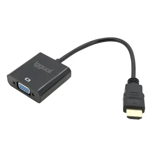 iggual Adaptador HDMI a VGA + audio (3.5 mm)