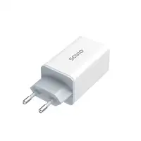 Savio LA-07 adowarka Sieciowa GaN 65W Biaa Auriculares, Auriculares, Tableta, Tel