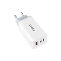 Savio LA-07 adowarka Sieciowa GaN 65W Biaa Auriculares, Auriculares, Tableta, Tel